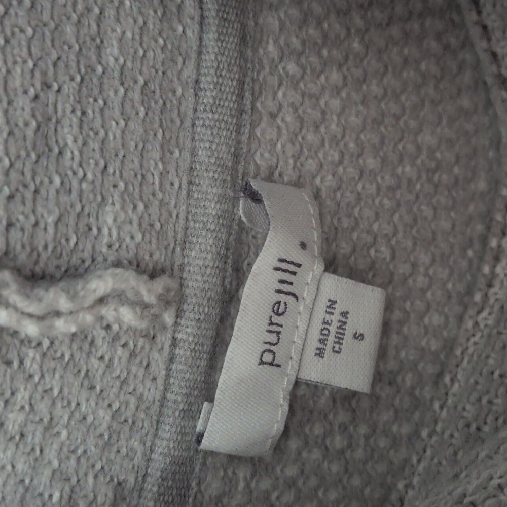 J Jill's Gray Ribbed Pullover - Picture 2 of 4